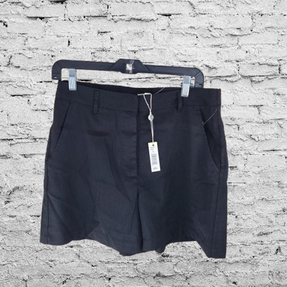 (940) Max Studio Men's Black Flat Front Shorts, Size: Large (NWT)